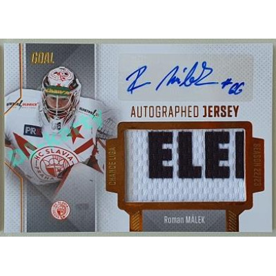 2022/23 Goal Cards Chance Liga 2. série #JA-35 Roman Málek Autographed Jersey 16/25