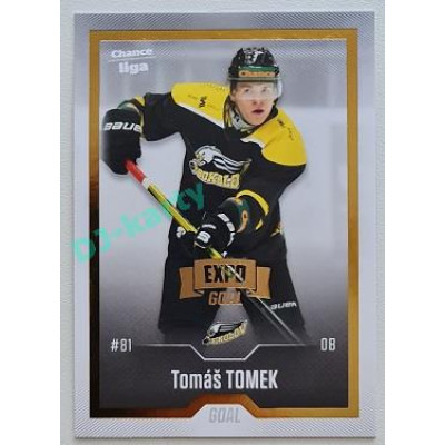 2022/23 Goal Cards Chance Liga 2. série #236 Tomáš Tomek Expo Gold 1 of 3