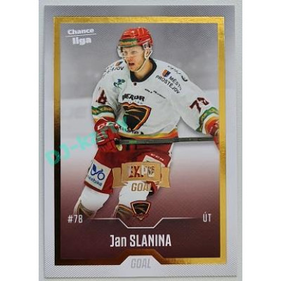 2022/23 Goal Cards Chance Liga 2. série #257 Jan Slanina Expo Gold 1 of 3