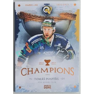 2023 Goal Cards Zlín Champions #15 Tomáš Pospíšil Parallel 9/10