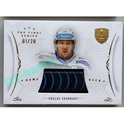 2021/22 OFS The Final Series Václav Skuhravý #STI-SKA 01/20 Game Used Stick Gold