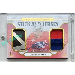 2023/24 Goal cards Chance Liga 2. série #SJ-05 Ladislav Bittner Game Used Material Jersey&Stick 08/10