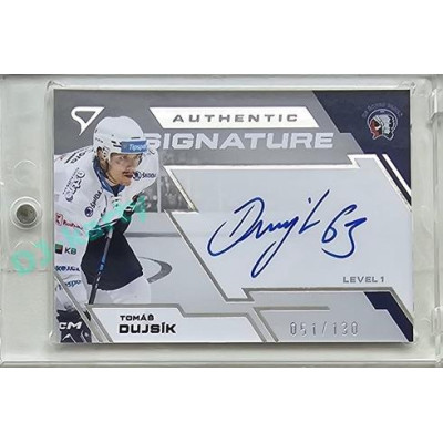 2023/24 Sportzoo ELH 2. serie #SL1-DU Tomáš Dujsík Authentic Signature Level 1 xx/130