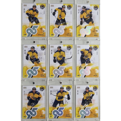 2024 Goal Cards 95. VÝROČÍ ZLÍNSKÉHO HOKEJE kompletní set 27ks karet Parallel xx/20
