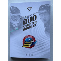 2024/25 Sportzoo ELH 2. serie #DD-PM Lukáš Pařík / Patrik Marcel Defensive Duo Scripted Booklet 01/10