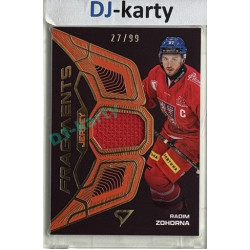 2025 Sportzoo Hokejové ČESKO #JF-RZ Radim Zohorna Jersey Fragments Level 1 27/99