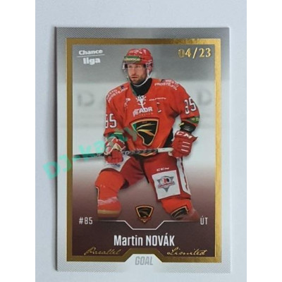 2022/23 Goal Cards Chance Liga 2. série #258 Martin Novák Gold 04/23