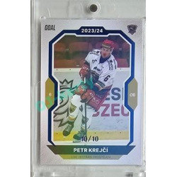 2023/24 Goal cards Chance Liga 2. série #247 Petr Krejčí Blue 10/10