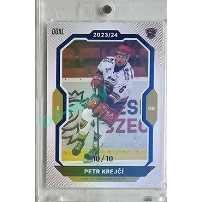2023/24 Goal cards Chance Liga 2. série #247 Petr Krejčí Blue 10/10