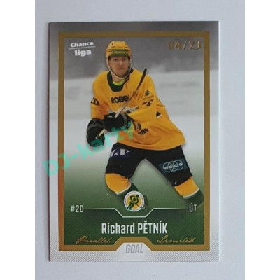 2022/23 Goal Cards Chance Liga 2. série #226 Richard Pětník Gold 04/23
