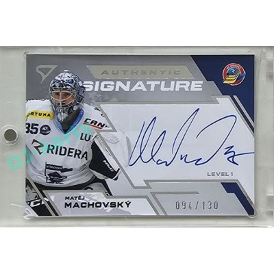 2023/24 Sportzoo ELH 2. serie #SL1-MA Matěj Machovský Authentic Signature Level 1 xx/130