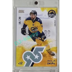 2024 Goal Cards 95. VÝROČÍ ZLÍNSKÉHO HOKEJE #ZL13 Mikuláš Zbořil Parallel xx/20