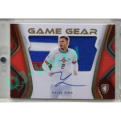 2024 Sportzoo HRDÍ LVI #GGS-DZ David Zima Game Gear Jersey/Sock/Auto 17/25