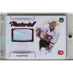 2023/24 Goal cards Chance Liga 1. série #GUM-25 Pavol Štětka Game Used Material 12/30