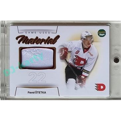 2023/24 Goal cards Chance Liga 1. série #GUM-25 Pavol Štětka Game Used Material 12/30