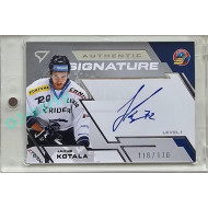 2023/24 Sportzoo ELH 2. serie #SL1-KO Jakub Kotala Authentic Signature Level 1 xx/130