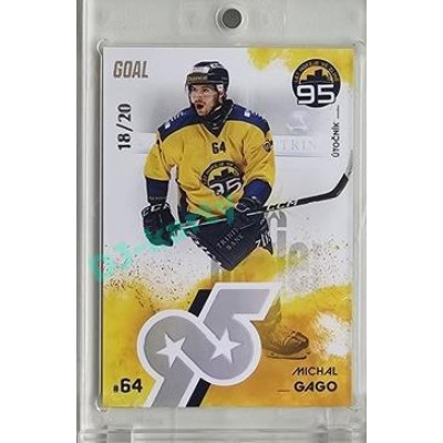 2024 Goal Cards 95. VÝROČÍ ZLÍNSKÉHO HOKEJE #ZL14 Michal Gago Parallel xx/20