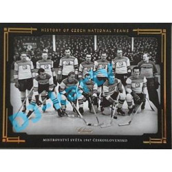 2020 OFS SSČH Mistrovství světa 1947 Československo #HCNT-15 03/10 History of Czech National Teams Gold