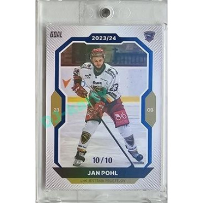 2023/24 Goal cards Chance Liga 2. série #250 Jan Pohl Blue 10/10