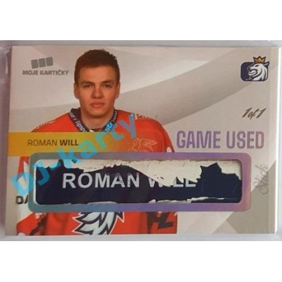2020 MK reprezentace Roman Will #14 1/1 Game Used Memorabilia Nameplate