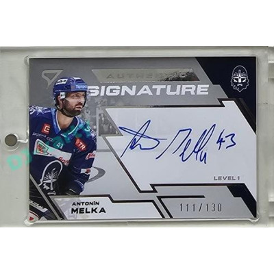 2023/24 Sportzoo ELH 2. serie #SL1-AM Antonín Melka Authentic Signature Level 1 xx/130