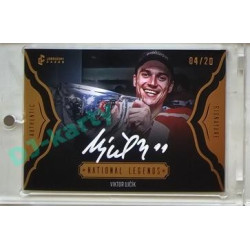 2023/24 LC Expectations Road to Prague #NL-09 Viktor Ujčík National Legends Authentic Signature Gold 04/20