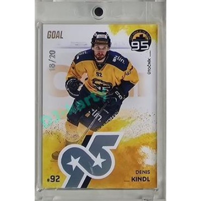 2024 Goal Cards 95. VÝROČÍ ZLÍNSKÉHO HOKEJE #ZL16 Denis Kindl Parallel xx/20