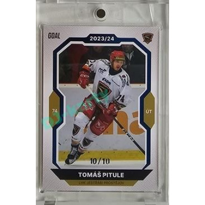 2023/24 Goal cards Chance Liga 2. série #252 Tomáš Pitule Blue 10/10