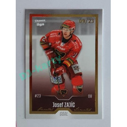 2022/23 Goal Cards Chance Liga 2. série #250 Josef Zajíc Gold 09/23