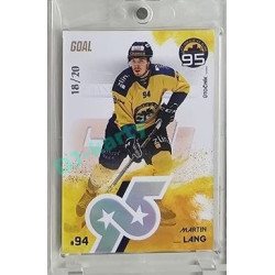 2024 Goal Cards 95. VÝROČÍ ZLÍNSKÉHO HOKEJE #ZL18 Martin Lang Parallel xx/20