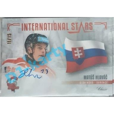 2020/21 OFS 1. série Matúš Hlaváč #IS-MHL 11/15 International Stars Signature