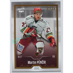 2022/23 Goal Cards Chance Liga 1. série #047 Martin Pěnčík Gold 17/23