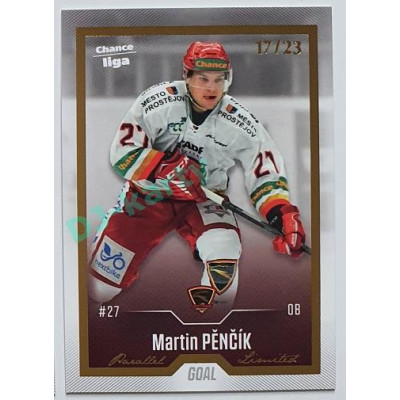 2022/23 Goal Cards Chance Liga 1. série #047 Martin Pěnčík Gold 17/23