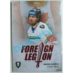 2020/21 OFS 2. série Brandon Alderson #FL-BAL Foreign Legion RED /55