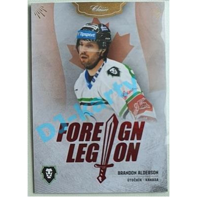 2020/21 OFS 2. série Brandon Alderson #FL-BAL Foreign Legion RED /55