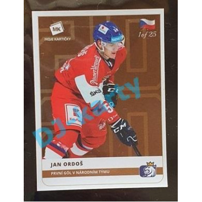 2020 MK Stick Jan Ordoš První gól v národním týmu #23 1 of 25 Bronze