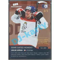 2020 MK reprezentace Jakub Vrána #99 3/5 Red Czech Expo