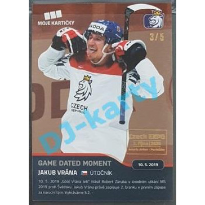 2020 MK reprezentace Jakub Vrána #99 3/5 Red Czech Expo