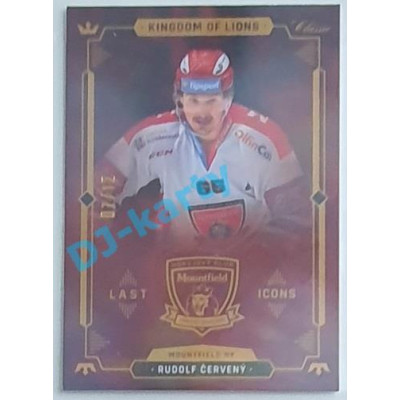 2021 OFS Kingdom of Lions Rudolf Červený #LI-5 07/12 Last Icons Rainbow
