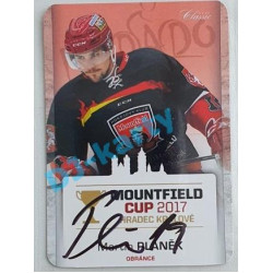 2017 OFS Mountfield Cup Martin Pláněk #5 2/10 Autograph Die Cut