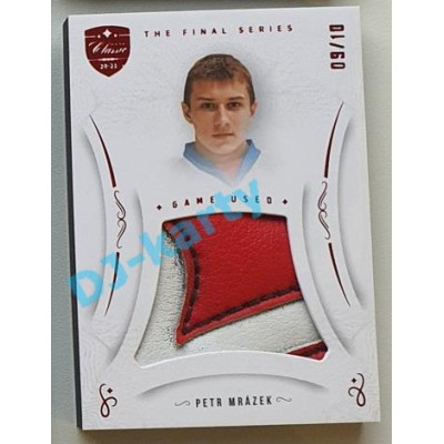 2021/22 OFS The Final Series Petr Mrázek #MEM-EM 09/10 Game Used Red