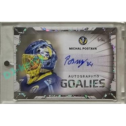 2023/24 Goal cards Chance Liga 2. série #AG-16 Michal Postava Goalies Autograph xx/25