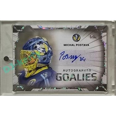 2023/24 Goal cards Chance Liga 2. série #AG-16 Michal Postava Goalies Autograph xx/25