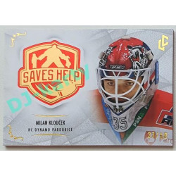 2021/22 Legendary Cards SAVES HELP MEMORABILIA SERIES #SH-019 Milan Klouček Red xx/50