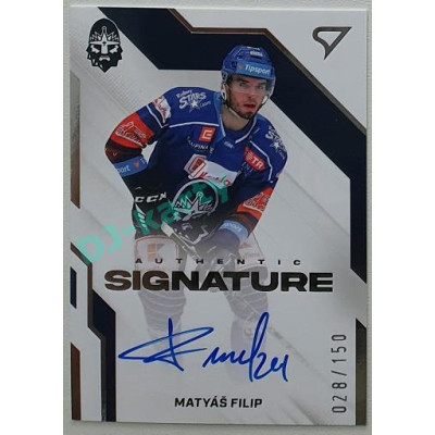 2022/23 Sportzoo ELH 1. série #AS1-MF Matyáš Filip Signature level 1 xxx/150