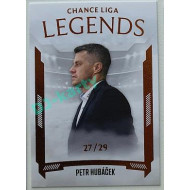 2022/23 Goal Cards Chance Liga 2. série #LL-22 Petr Hubáček Legends Parallel 27/29
