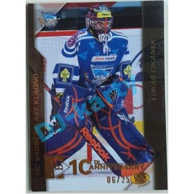 2020/21 OFS 2. série Lukáš Cikánek #73 06/25 Buyback Embosed GOLD