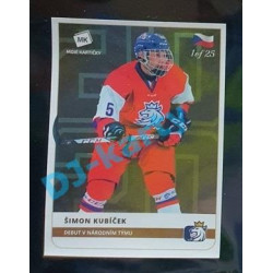 2020 MK Stick Šimon Kubíček Debut v národním týmu #25 1 of 25 Bronze