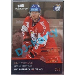 2020 MK reprezentace Jakub Jeřábek #13 2/5 Silver Czech Expo