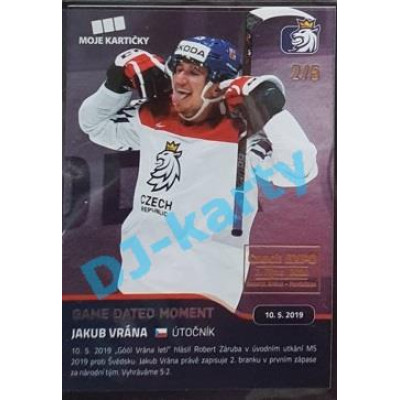 2020 MK reprezentace Jakub Vrána #99 2/5 Blue Czech Expo